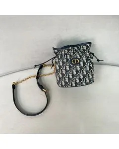 Dior 30 Montaigne Mini Bucket Bag with Drawstring