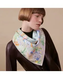 Hermès Les Folies du Faubourg scarf 90