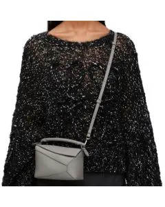 LOEWE Mini Puzzle bag in soft grained calfskin