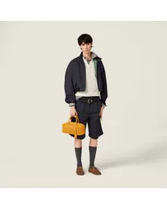 MIU MIU Arcadie matelassé suede bag