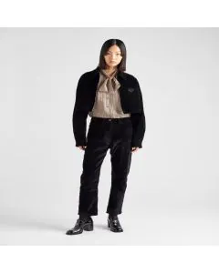 Prada Velvet denim blouson jacket