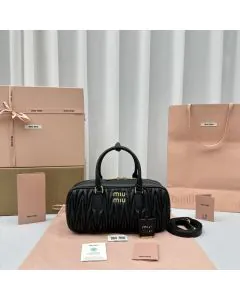 MIU MIU Arcadie matelassé nappa leather bag