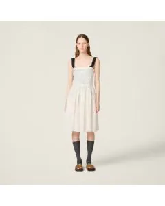 MIU MIU Embroidered batiste dress