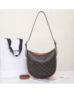 Celine SMALL HELOÏSE BAG CUIR TRIOMPHE IN TRIOMPHE CANVAS & CALFSKIN