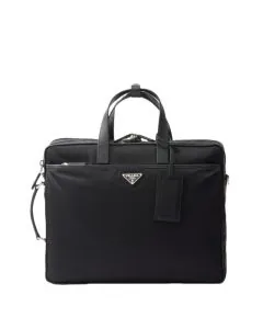 Prada Re-Nylon and Saffiano leather briefcase