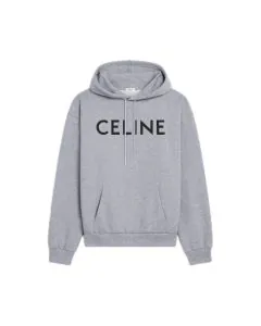 CELINE LOOSE HOODIE IN COTTON FLEECE