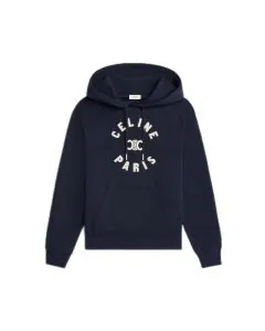 Celine Triomphe hoodie in cotton fleece