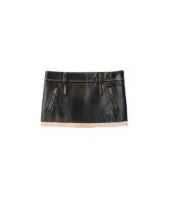 MIU MIU Nappa leather skirt