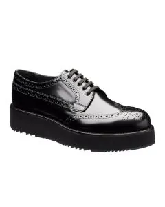 Prada Brushed leather derby brogues