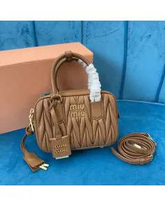 MIU MIU Arcadie matelassé nappa leather bag