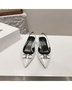 CELINE ALMA TRIOMPHE SLINGBACK in GLOSSY CALFSKIN