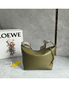 LOEWE Small Cubi crossbody bag in supple smooth calfskin and jacquard