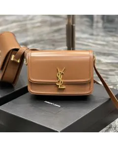 YSL SOLFERINO MEDIUM SATCHEL IN VEGETABLE-TANNED LEATHER