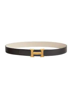 Hermès H belt buckle & Reversible leather strap 32 mm