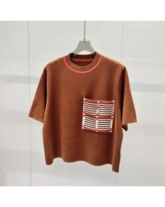 Hermès Short-sleeve sweater with pocket