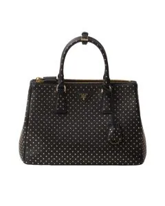 Large Prada Galleria studded leather bag