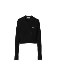 MIU MIU Cropped wool sweater
