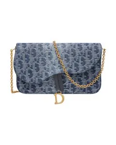 Dior Medium Saddle Pouch with Chain