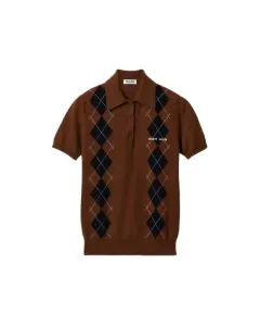 MIU MIU Cashmere knit polo shirt