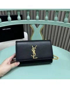 YSL KATE SMALL in shiny grained leather