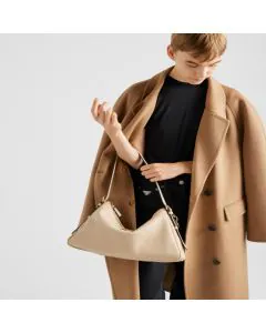 Prada Aimée large leather shoulder bag