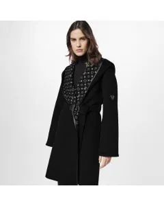 LV Hooded Wrap Coat