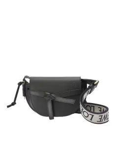 LOEWE Mini Gate Dual bag in soft calfskin and jacquard