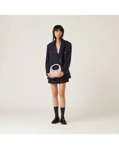 MIU MIU Wander matelassé nappa leather hobo bag