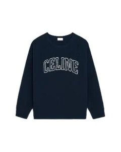celine oversized sweater in ribbed wool