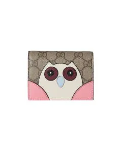 Gucci GG mini wallet with owl detail