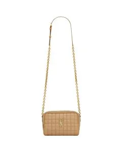 YSL CASSANDRE MATELASSÉ CARRÉ camera bag in lambskin