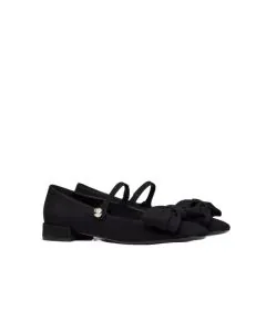 VALENTINO GARAVANI BOWJANE MARY-JANE BALLERINA IN CREPE FABRIC