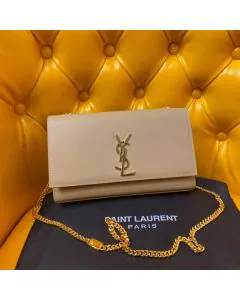YSL KATE MEDIUM IN GRAIN DE POUDRE EMBOSSED LEATHER