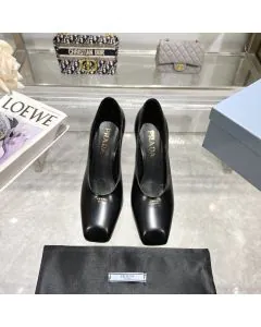 Prada Brushed leather pumps