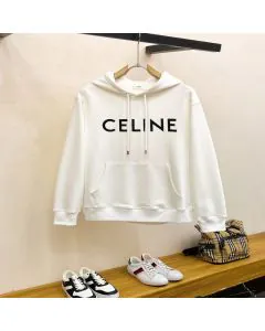 celine loose hoodie in COTTON FLEECE
