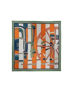 Hermès La Berline Bayadere scarf 45