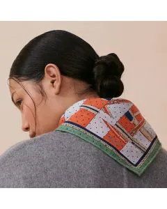 Hermès La Berline Bayadere scarf 45