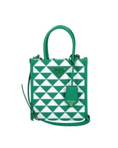 Prada Symbole embroidered fabric mini bag