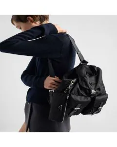 Prada Re-Nylon medium backpack with pouch