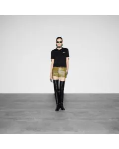 Wool top with Gucci intarsia