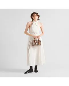 Prada Symbole embroidered fabric mini bag