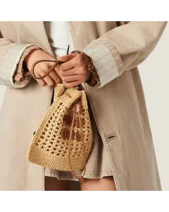 MIU MIU Woven fabric mini-bag