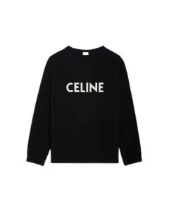 celine oversized sweater in ribbed wool