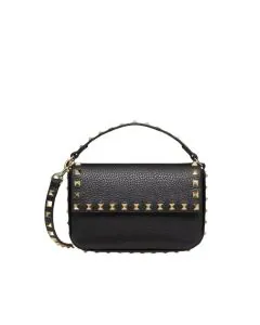 Valentino ROCKSTUD GRAINY CALFSKIN POUCH