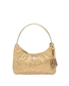 Prada Re-Edition Satin mini-bag with crystals