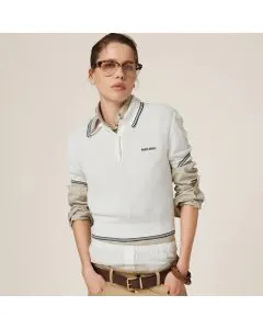 MIU MIU Cotton jersey polo shirt