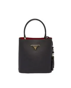 Medium Saffiano Leather Prada Panier Bag