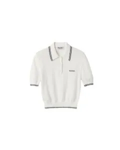 MIU MIU Cotton jersey polo shirt
