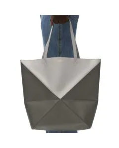 LOEWE XL Puzzle Fold Tote in shiny calfskin