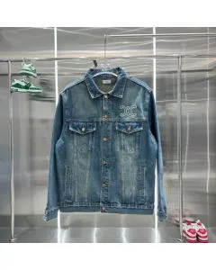 Celine Trucker jacket in dark union wash denim